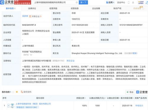 華培動力新設具身智能科技子公司，深耕人工智能行業(yè)應用系統(tǒng)集成服務